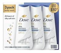 Dove Nourishing Body Wash, (Pack of 3)