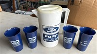 Ford Plastic Pitcher Cup Lot