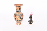 Hand Made Greek Vases- Copper & 24K Gold