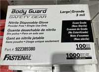 Case of 1000 Large Nitrile Gloves