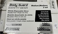 Case of 1000 Medium Nitrile Gloves