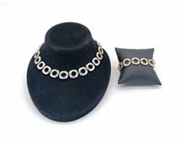 Tiffany & Co Sterling Necklace & Matching Bracelet