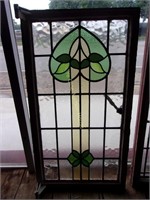 Beautiful 4 Color Stained Glass Window