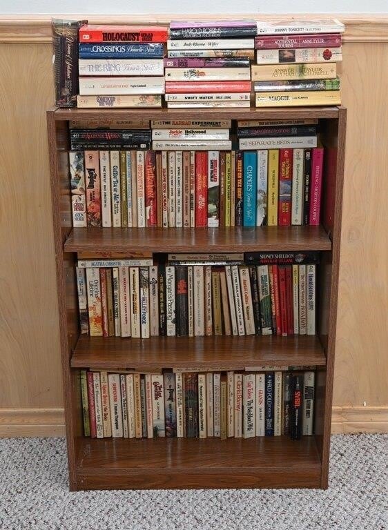 Bookshelf & Books- Danielle Steel, Judy Blume