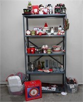 5-Tiered Metal Shelf & All Contents - Assorted