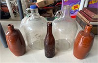 Lot of Bottles and Jars