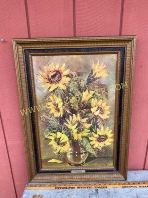 Sunflower Lithogragh by L. Ritter