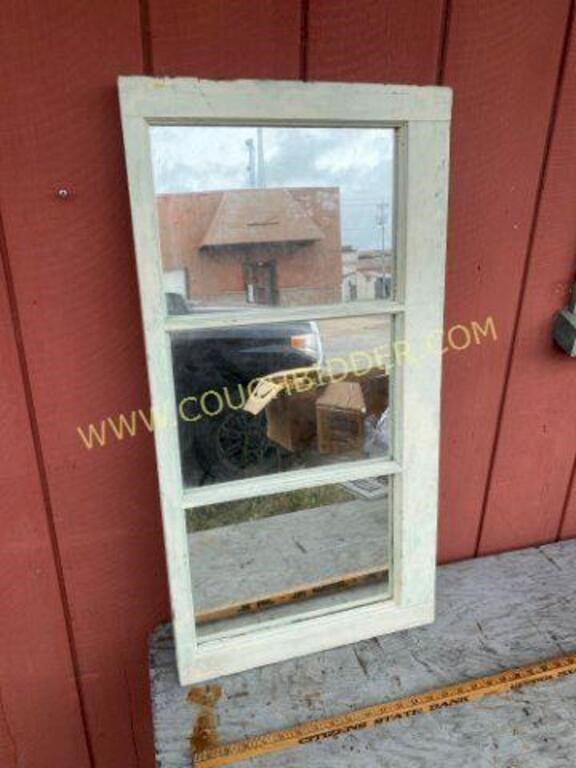 Mirrored Wooden Window Frame