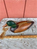 Carved Wooden Mallard Duck