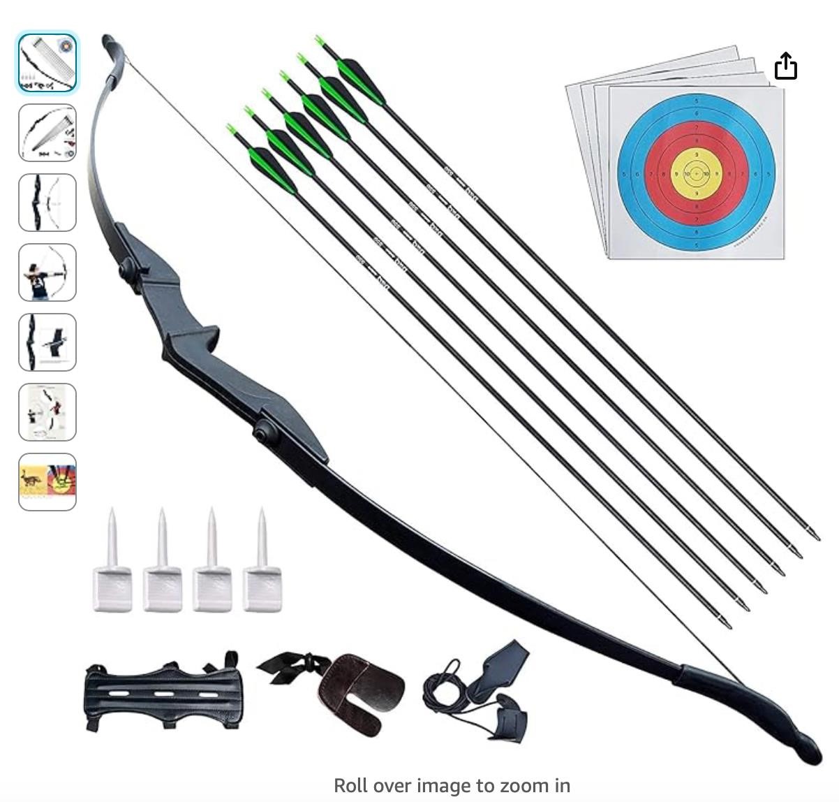 BZTANG Archery Recurve Takedown Bow and Arrow