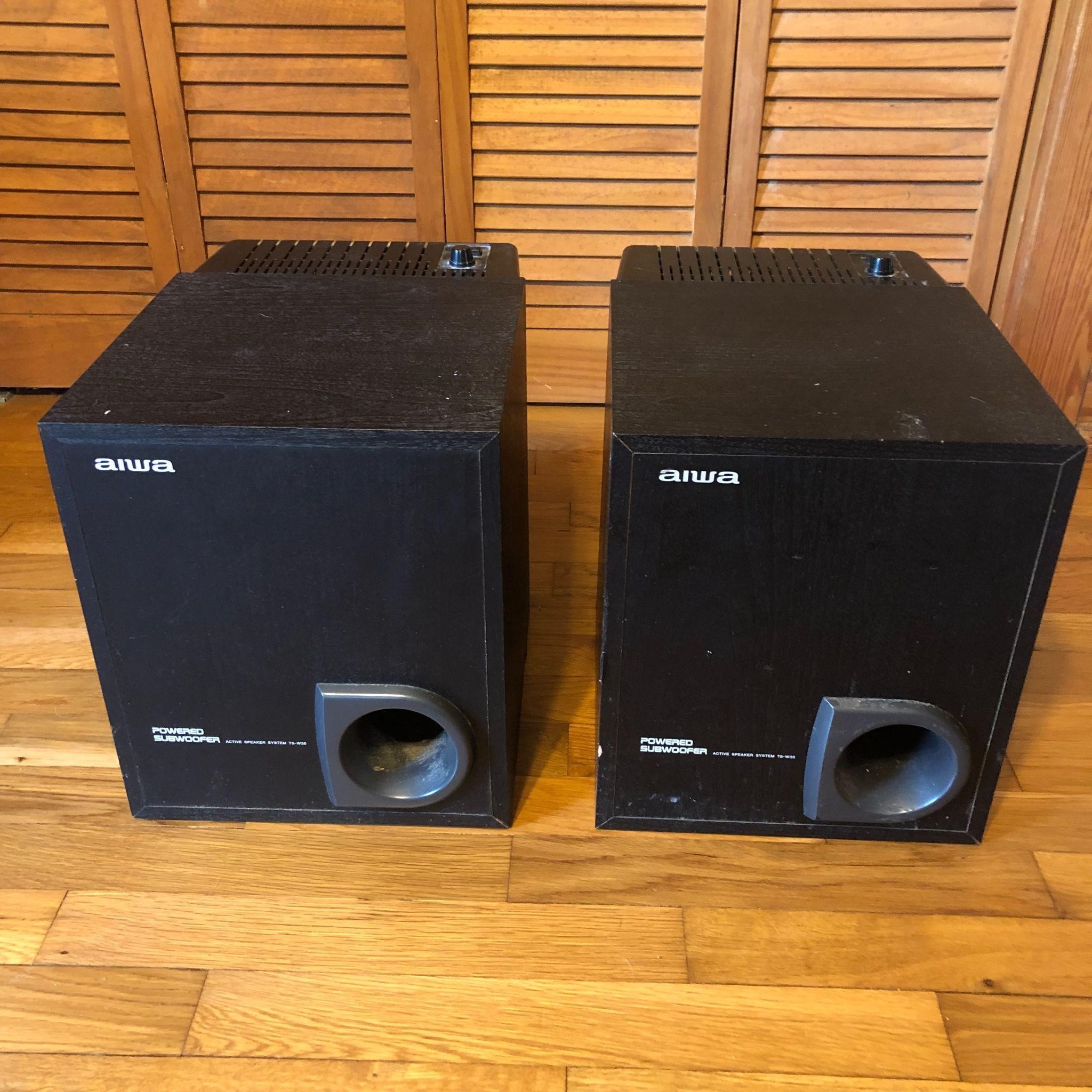 Pair of AIWA Subwoofers