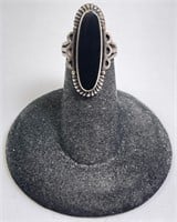 Vintage Black Onyx Ring 5 Grams Size 2.75
