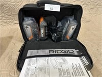 Ridgid 2 battery & charger kit
