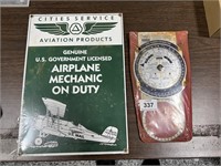 Airline Mechanic Sign & Cessna CPC Flight Computer