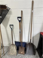 Premium Garden Shovel Set - Wooden Handles