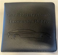 Black Car Registration and Insurance Holder