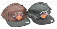 (2) Air Gear USA Basketball Caps NWT Faux Leather