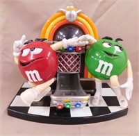 M&M's jukebox candy dispenser, 7.5" tall