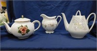 2 teapots: Czechoslovakia & Teleflora -