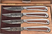 (4) Kershaw 2210 Sportsman's Steak Knives in ...