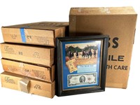 (5) Framed boxed $2 Red Seal 1963 Series