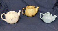 3 teapots: Pillivuyt France porcelain & more