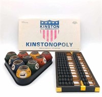 Abacus, Pool Ball Candleholder, & Kinston Monopoly
