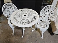 Aluminum 27" Patio Table & Chairs