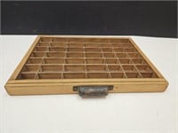 Vintage Ludlow Typesetters Wood Box 16 x 11 1/2" w