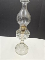 Bullseye Pattern  Oil Lamp 19 1/2' high