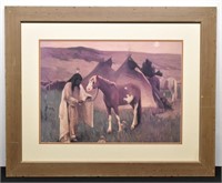 THE ENCAMPMENT by Eanger Couse, Print