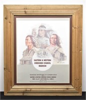 Eastern Western Cherokee Council Reunion Poster by
