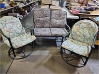 Glider Loveseat 42" & 2 Chairs See Pics