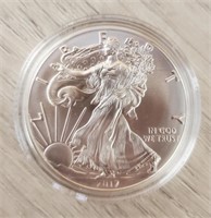 1 oz Silver 2017 Silver Eagle Dollar (BU)