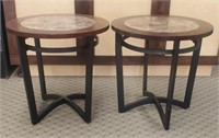 (2) Round End Tables