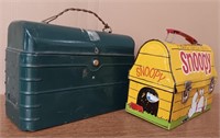 (2) Vintage, Tin Lunch Boxes