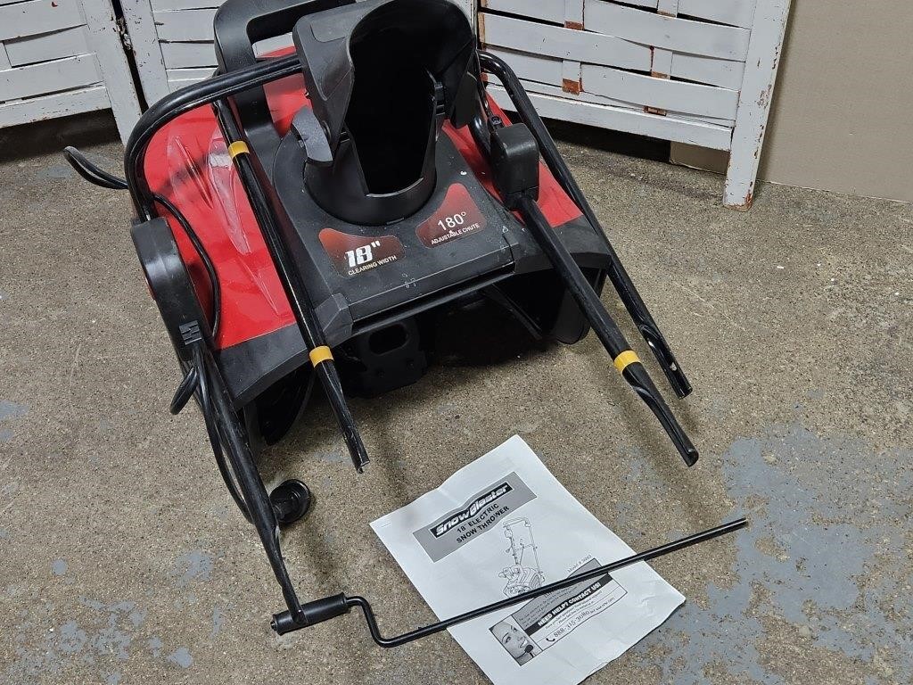 18" w Snow Blaster Electric Never Used