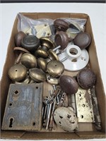 Antique Brass & Metal Door Knobs,  Hardware Lot