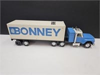 VTG  28" Metal Nylint BONNEY Semi Truck & Trailer