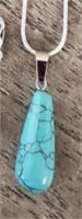 Waterdrop Turquoise Gemstone Necklace