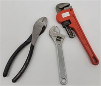 Wire Cutters, Pittsburgh Pipe & Cresent Wrench