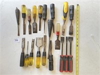 Collection of Woodworking Chisels