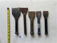 Collection of Stone Mason Chisels