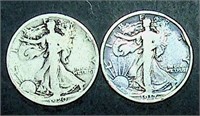 (2) Walking Liberty Silver Qtr. Dols: 1920-S, 1917