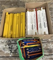 3 boxes carpenters/advertising pencils