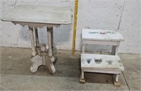 Step stool, end table - BARN FIND Project!!!