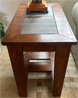 L - SIDE TABLE W/ INSET TOP (F15)