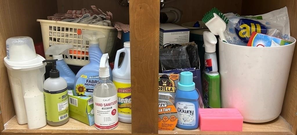 L - LOT OF CLEANING SUPPLIES (LR2)