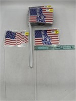 NEW Lot of 21- USA Flag Stake