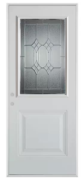 36 in.x80 in. Architectural 1/2 Lite 2-Panel Door